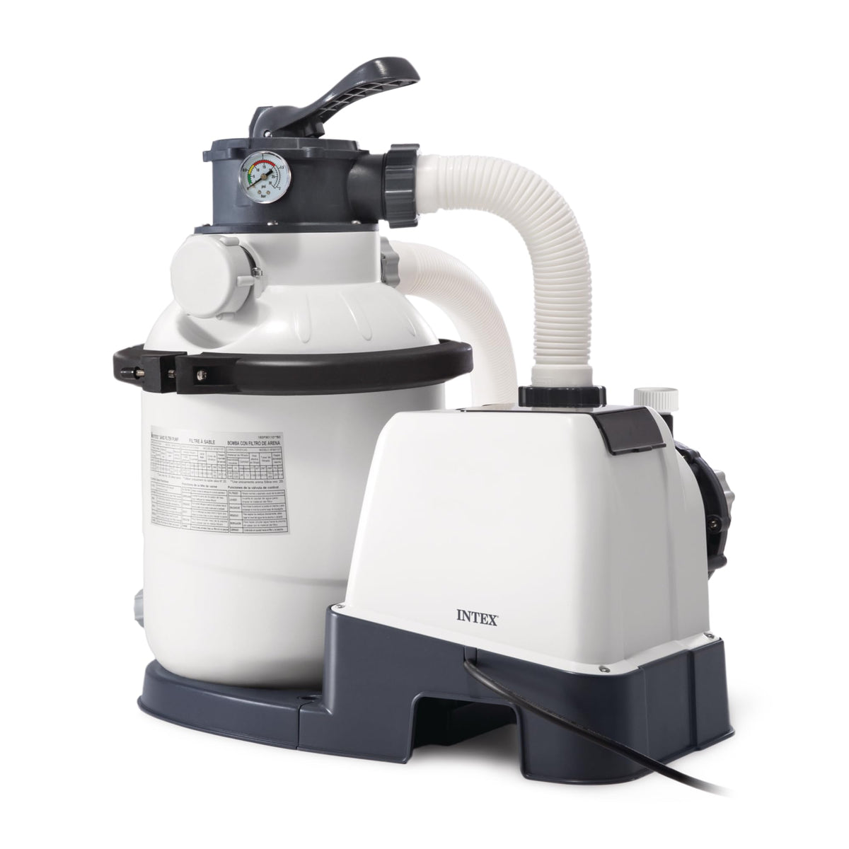 INTEX Krystal Clear 1,500 GPH Sand Filter Pump for Above Ground Pools