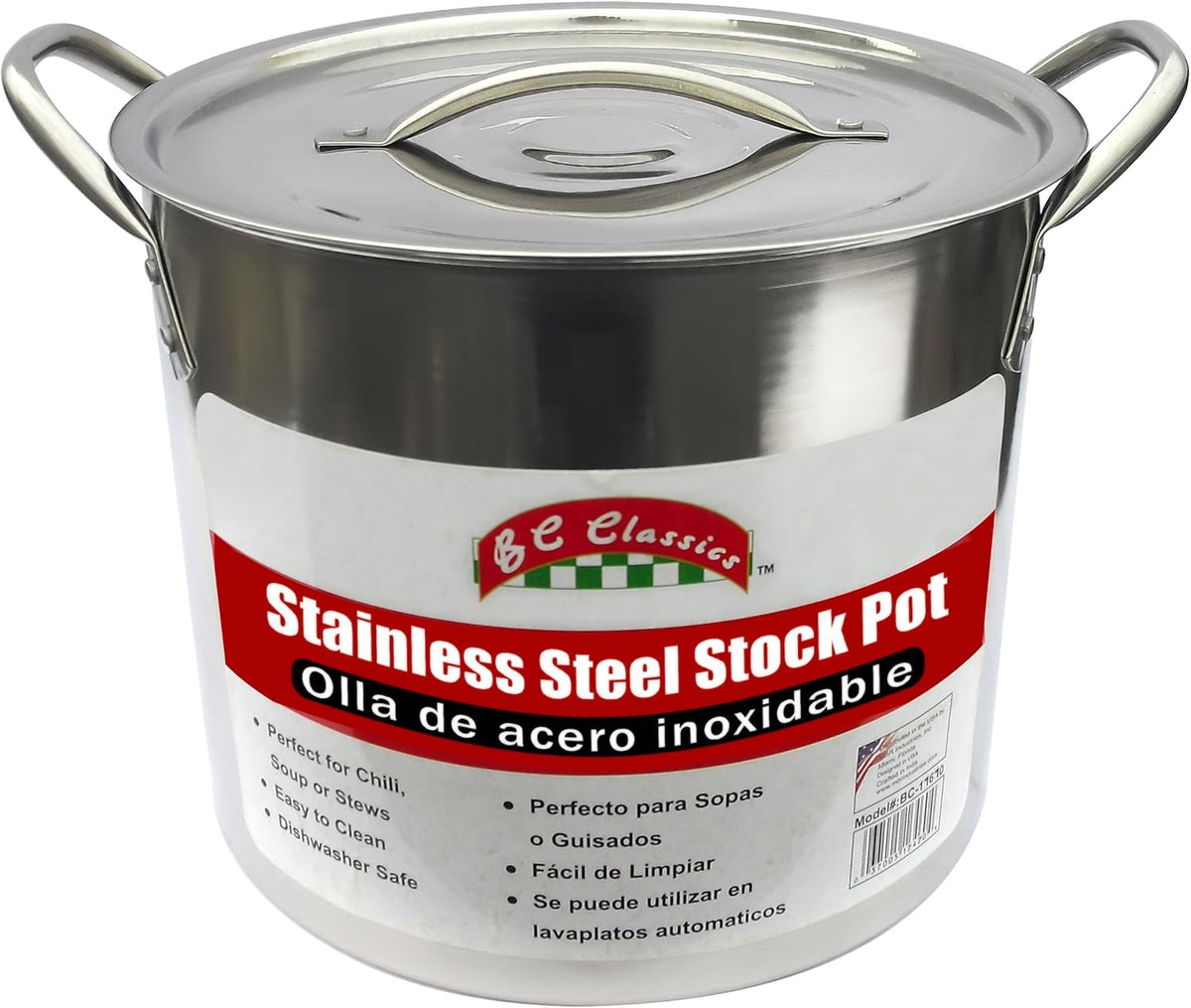 Bene casa Stainless Steel Stock Pot, 20-Quart BC-17670