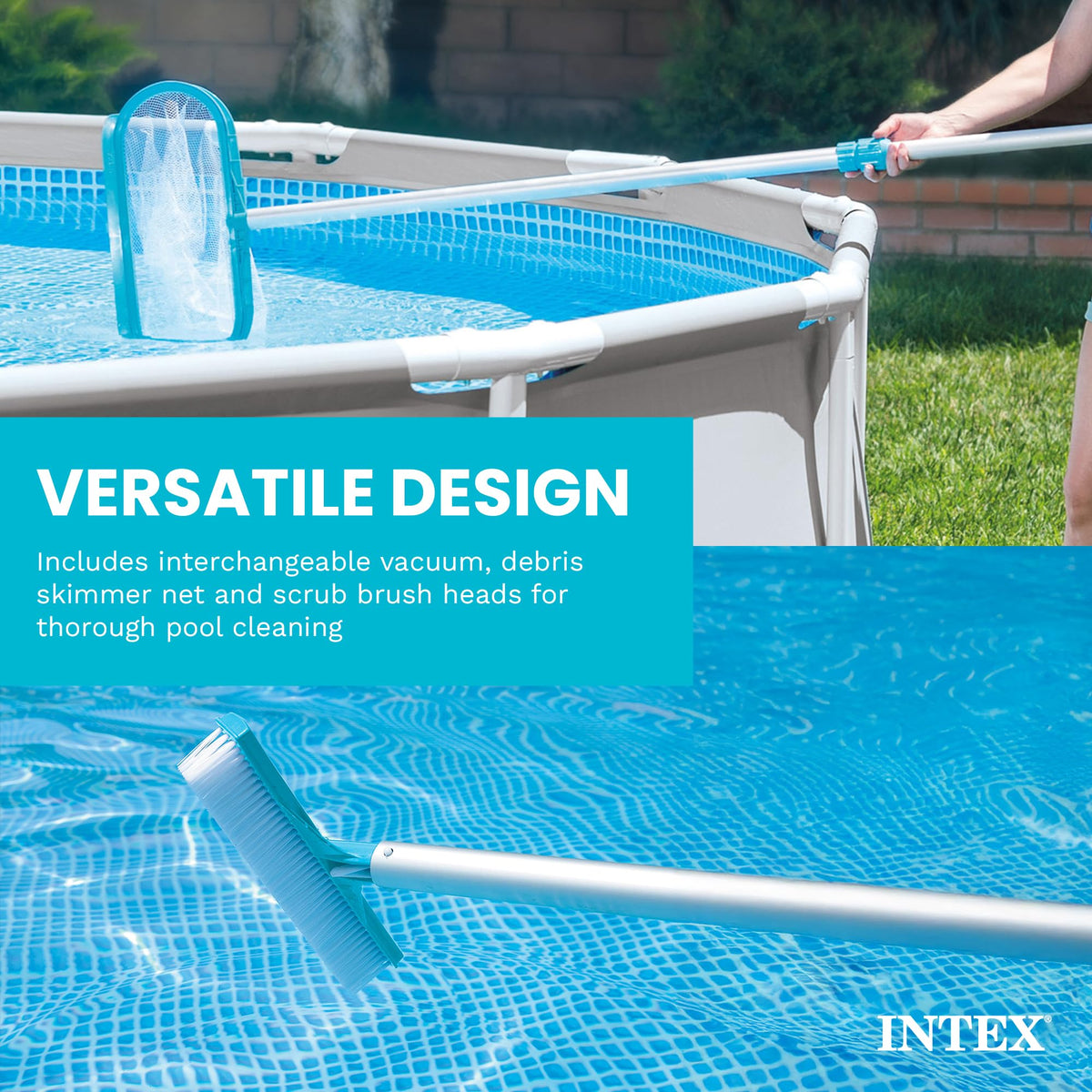 INTEX Deluxe Above Ground Pool Maintenance Kit with Vacuum