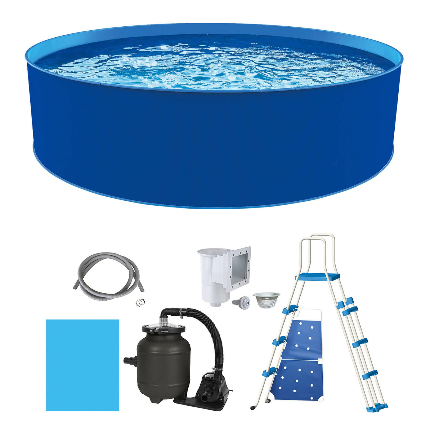 Blue Wave Cobalt 15 ft × 48 in Above-Ground Pool Package