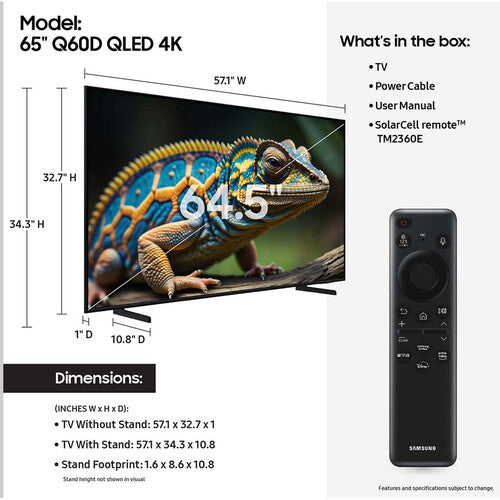Samsung 65" QN800D 8K HDR Smart Neo QLED Mini-LED TV QN65QN800DFXZA