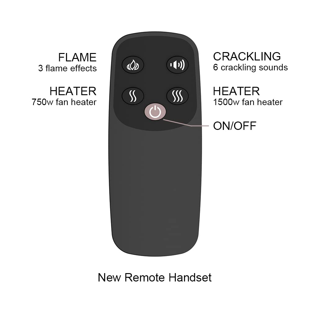 PuraFlame Klaus 33" Electric Fireplace Insert
