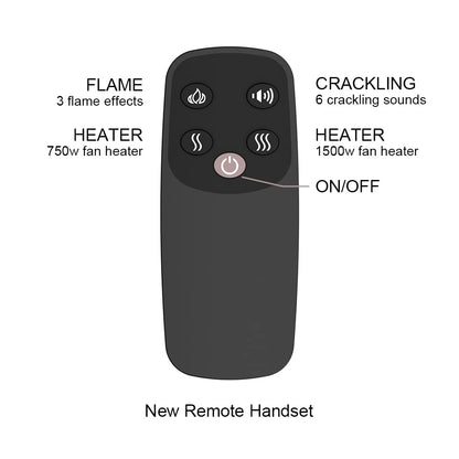 PuraFlame Klaus 33" Electric Fireplace Insert