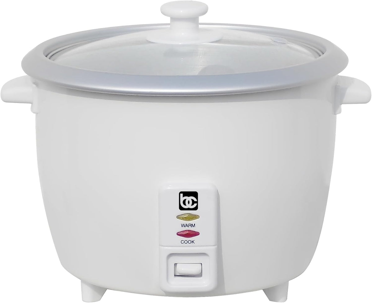Bene Casa Rice Cooker with glass lid, 10-Cup Dishwasher safe rice cooker with auto cut off, steamer rice maker with keep warm facility. BC-12418