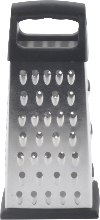 Bene Casa hand-held, 4-way grater, stainless-steel blade grater, comfort handle grater, easy to use, 4-cut grater for cheese, fruit and more. BC-26023