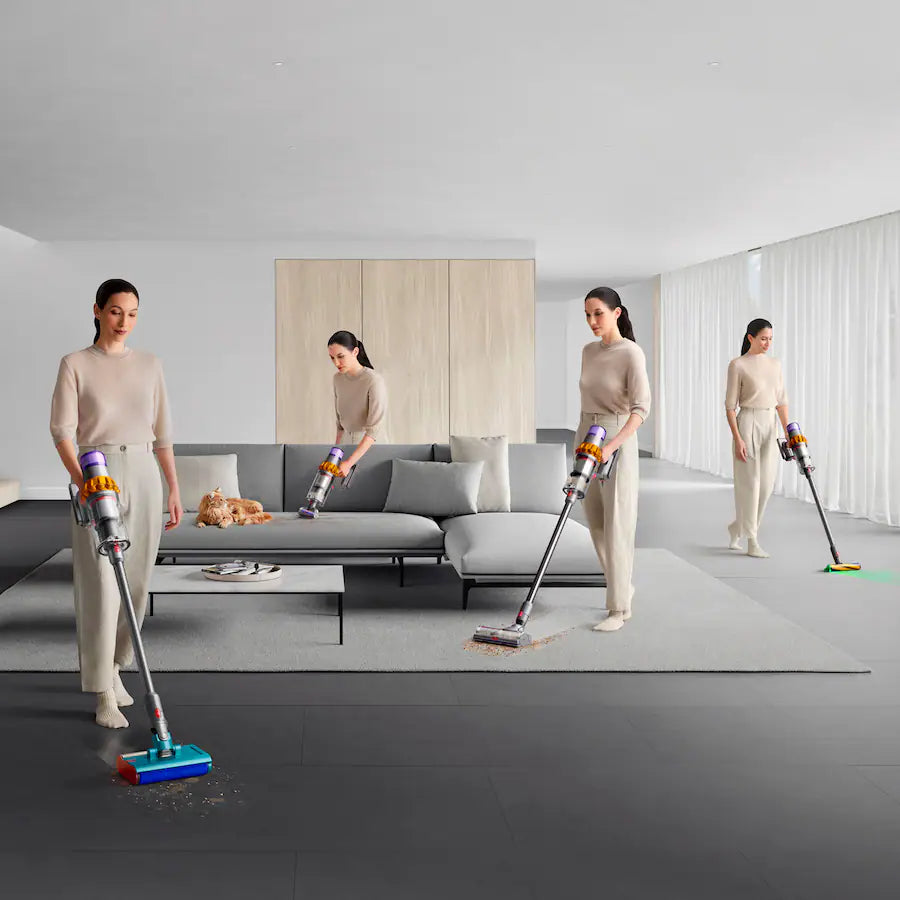 Dyson 473814-01  V15s Detect Submarine Cordless Vacuum with 10 accessories - Yellow/Nickel