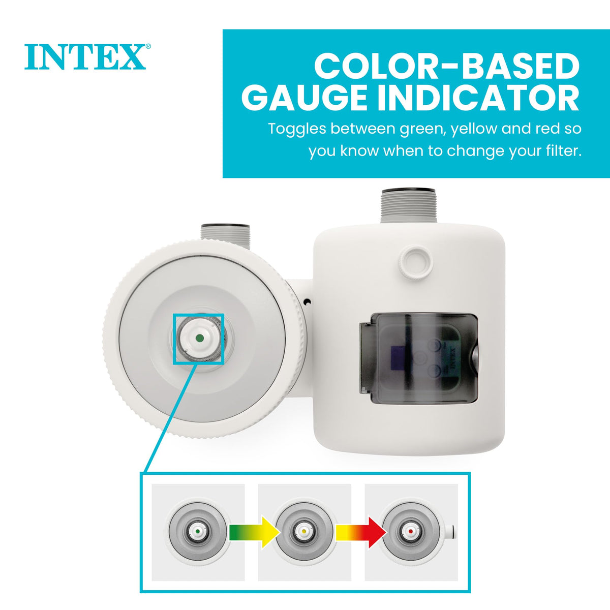 INTEX Krystal Clear 2,500 GPH Cartridge Filter Pump for Above Ground Pools