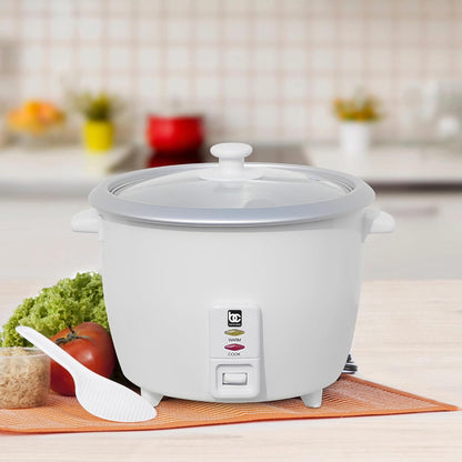 Bene Casa Rice Cooker with glass lid, 10-Cup Dishwasher safe rice cooker with auto cut off, steamer rice maker with keep warm facility. BC-12418