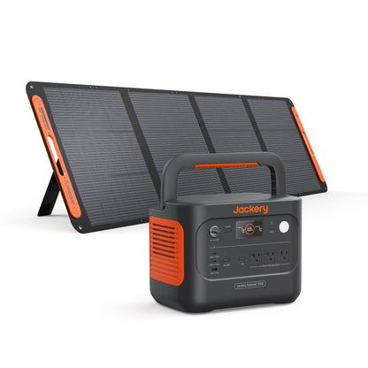 Jackery Solar Generator 1000 v2 and 200W Solar Panel,1070Wh,1500W AC
