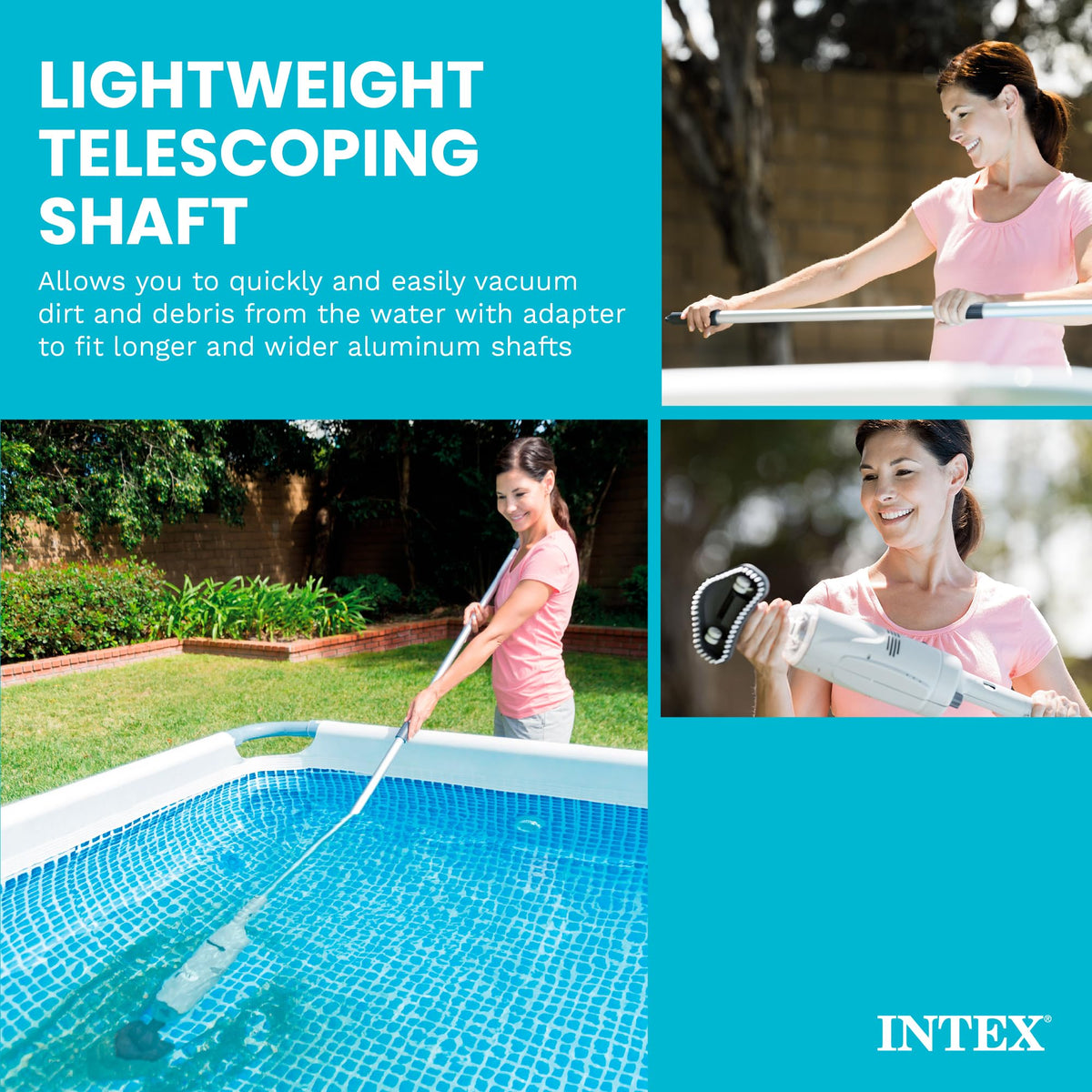 INTEX Rechargeable Handheld Pool Vacuum Cleaner for Pools & Spas
