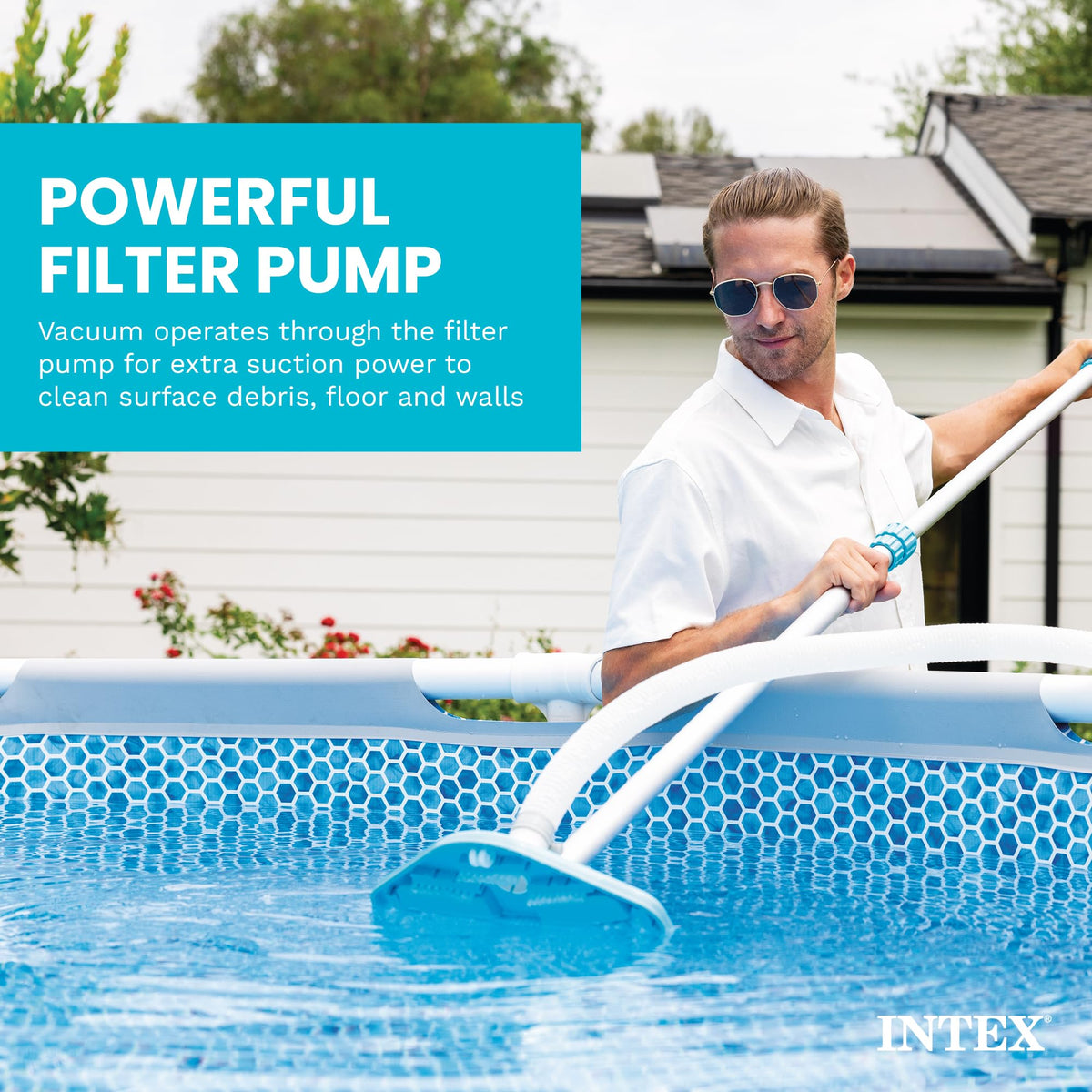 INTEX Deluxe Above Ground Pool Maintenance Kit with Vacuum