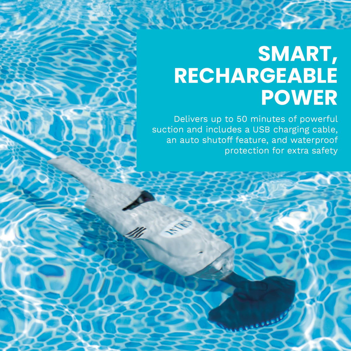 INTEX Rechargeable Handheld Pool Vacuum Cleaner for Pools & Spas