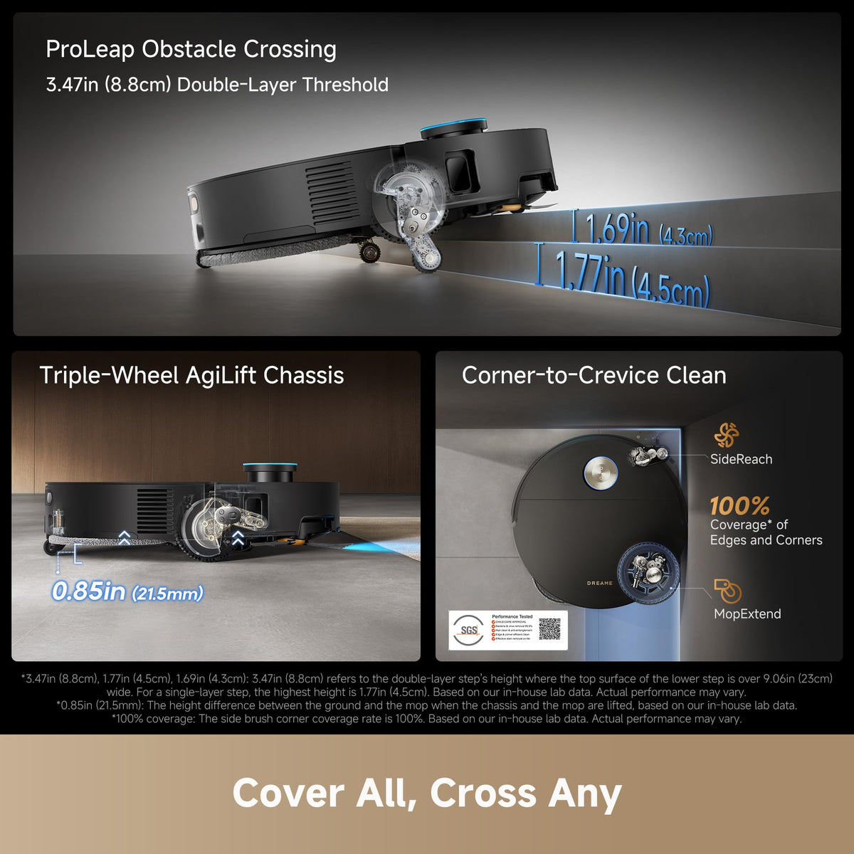 dreame X60 Max Ultra Complete Robot Vacuum and Mop, Dual Al Cameras