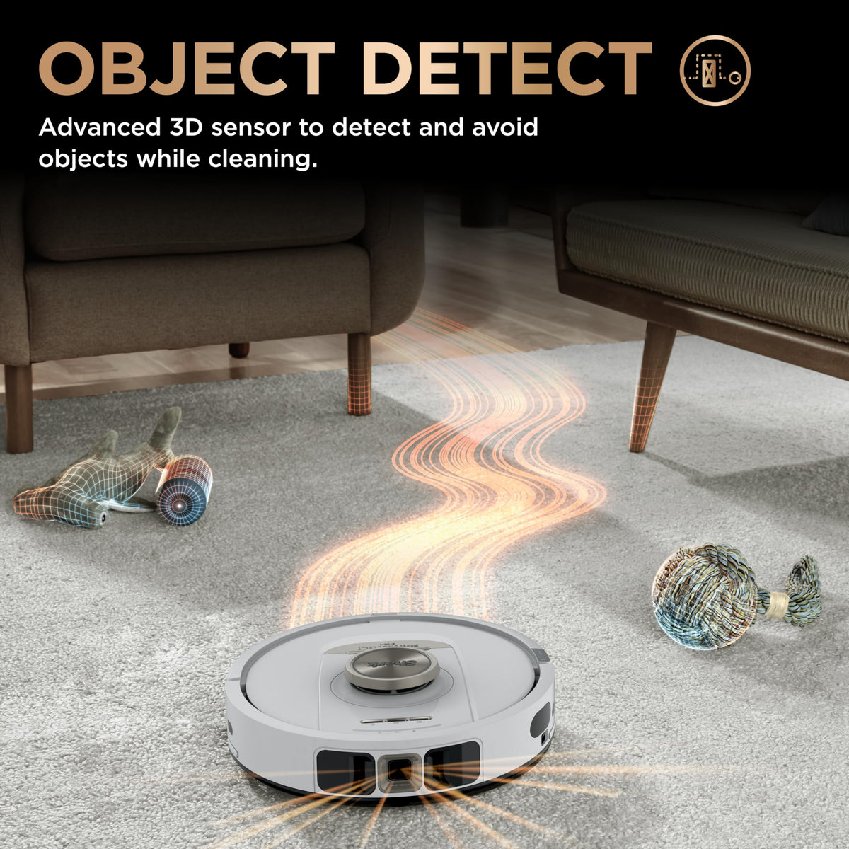 Shark PowerDetect Robot Vacuum & Mop Combo, 60-Day Self-Empty, AV2810ZEWH