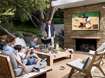SAMSUNG 75-inch Class QLED 4K LST7T The Terrace Partial Sun Outdoor, Direct Full Array 16x, Quantum HDR 32x, Weatherproof, Wide Viewing Angle Smart TV w/ Alexa Built-in QN75LST7TAFXZA