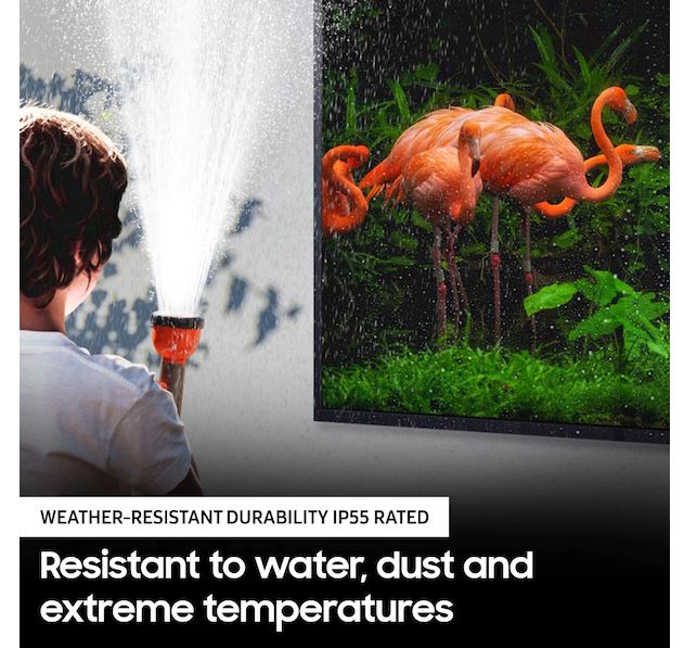 SAMSUNG 75-inch Class QLED 4K LST7T The Terrace Partial Sun Outdoor, Direct Full Array 16x, Quantum HDR 32x, Weatherproof, Wide Viewing Angle Smart TV w/ Alexa Built-in QN75LST7TAFXZA