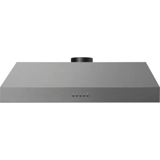 Thor Kitchen HRH3609BS 36 Inch Ducted Under Cabinet Range Hood with 600 CFM Motor, 3 Fan Speed Settings, Power Auto Shut-Off, Dishwasher Safe Baffle Filters, and Touch Control Buttons