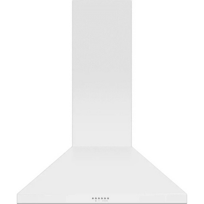 Fisher & Paykel Series 7 Classic Series HC36PCW1 36 Inch Wall Mounted Pyramid Range Hood with 3 Fan Speeds, 600 CFM Blower, Touch Button Controls, LED Lighting, Dishwasher-Safe Mesh Filters, and Height-Adjustable Flue: White