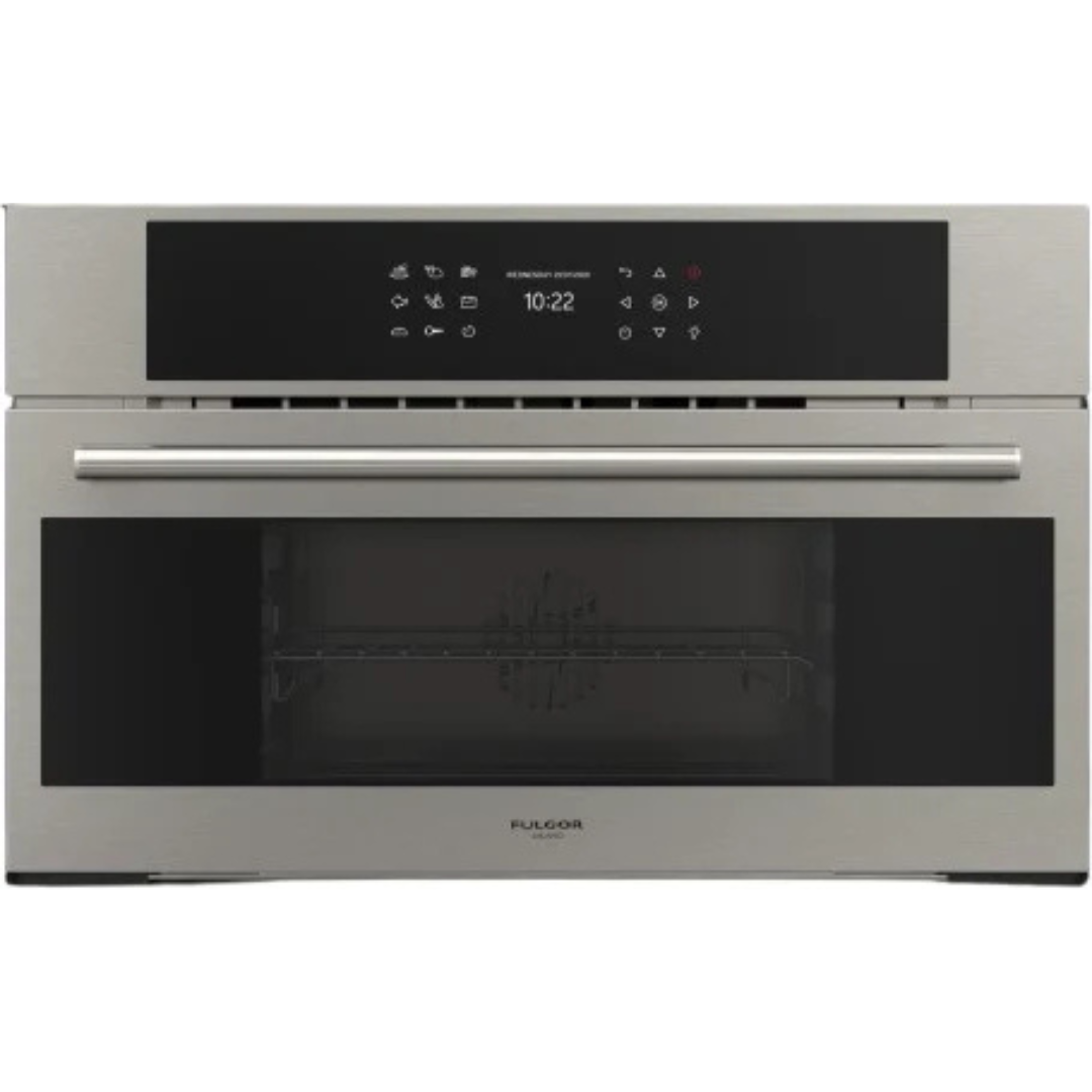 Fulgor Milano 700 Series F7DSCO30S1 30 Inch Single Steam Electric Wall Oven with 1.2 Cu. Ft. Capacity, Steam Self-Cleaning, 12 Cooking Functions, Creactive Touch Control, Cool Touch Door, Interior Lighting, Meat Probe, and Removable Water Tank