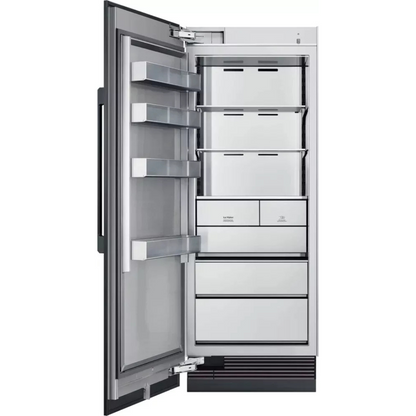 Dacor Contemporary DRZ30980LAP 30 Inch Panel Ready Freezer Column with Push-to-Open™ Door Assist, SteelCool™ Interior, Dual Icemaker, Power Freeze, Tempered Spill-Proof Shelving, ENERGY STAR® and 17.6 cu. ft. Capacity: Left Hinge
