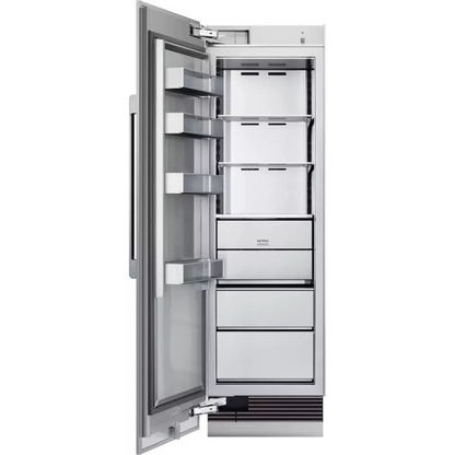 Dacor Contemporary DRZ24980LAP 24 Inch Panel Ready Freezer Column with Push-to-Open™ Door Assist, SteelCool™ Interior, Dual Icemaker, Power Freeze, Tempered Spill-Proof Shelving, ENERGY STAR® and 13.6 cu. ft. Capacity: Left Hinge