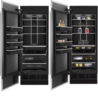 JennAir JBZFL30IGX 30 Inch Panel Ready Built-In Smart Freezer Column with 17 Cu. Ft. Capacity, Amazon Alexa, Google Assistant, Prism Ice Maker, Vacation Mode, Ecliptic Lighting, Sabbath Mode, and ENERGY STAR® Certified: Left Hinge - Panel Ready