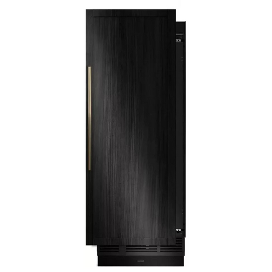 JennAir JBRFR30IGX 30 Inch Panel Ready Built-In Smart Refrigerator Column with 17 Cu. Ft. Capacity, Amazon Alexa, Google Assistant, Vacation Mode, Ecliptic Lighting, Emotive Controls, Sabbath Mode, and ENERGY STAR® Certified: Right Hinge