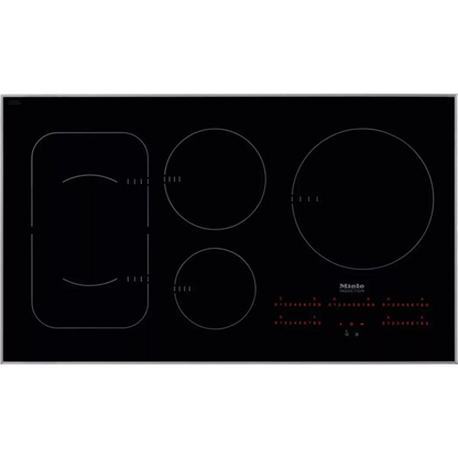 Miele KM6370 36 Inch Framed Induction Cooktop with 5 Cooking Zones, Twin Booster Function, PowerFlex Technology, Con@ctivity 2.0 Cooktop/Hood Communication and Direct Selection Plus Control