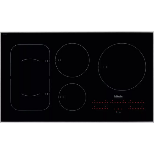 Miele KM6370 36 Inch Framed Induction Cooktop with 5 Cooking Zones, Twin Booster Function, PowerFlex Technology, Con@ctivity 2.0 Cooktop/Hood Communication and Direct Selection Plus Control