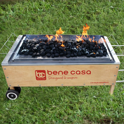 Bene Casa Caja Asadora Roasting Box, 70lb Capacity, Outdoor Roasting Box Portable