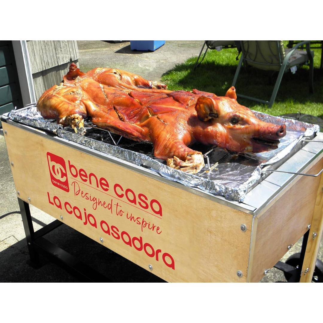 Bene Casa Caja Asadora Roasting Box, 70lb Capacity, Outdoor Roasting Box Portable
