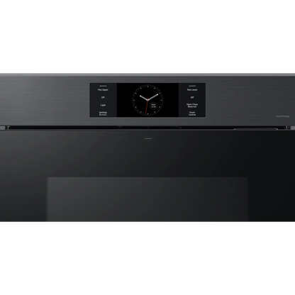 Samsung NV51CG700SMT 30 Inch Single Smart Electric Wall Oven with 5.1 Cu. Ft. Capacity, AI Pro Cooking™ Camera, Handle-Free Door Design, Flex Duo™, Air Fry, Probe, 7-Inch LCD Display, Steam Cook, Self-Clean and Sabbath Mode: Matte Black