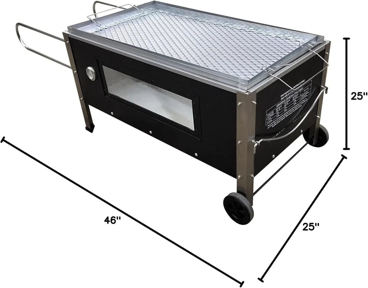 Bene Casa Black Caja Asadora Roasting Box with Window, 100lb BC-77185