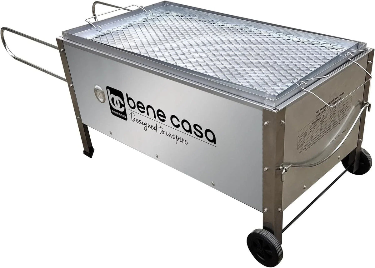 Bene Casa Black Caja Asadora Roasting Box with Window, 100lb (Steel) BC-77186