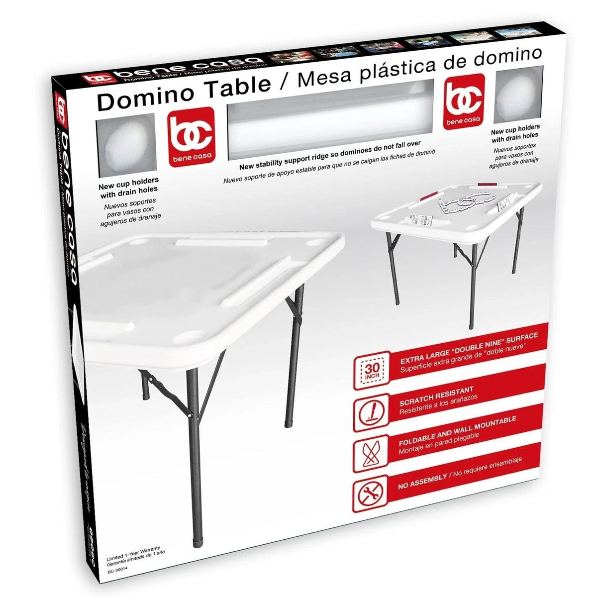 Bene casa Blow Mold Domino Game Table