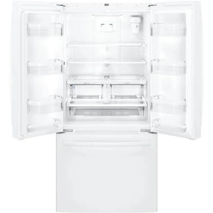 GE GWE19JGLWW 33" Counter Depth French Door Refrigerator 18.6 Cu Ft