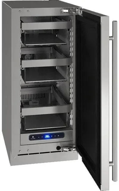 U-Line 5 Class UHRE515SS01A 15 Inch Undercounter Refrigerator with 47-Bottle Capacity