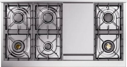 Ilve Nostalgie II Collection UP48FNMPMBGLP 48 Inch Freestanding Dual Fuel Range