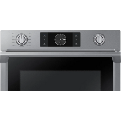 Samsung NV51K7770SS 30 Inch Wall Oven with 5.1 cu. ft. Capacity, Steam Cook, Flex Duo with Smart Divider for 2 Separate Temperature Zones, Convection, Rapid Preheat, Combination Digital/Analog Controls, Wi-Fi, Probe and Sabbath Mode: Stainless Steel