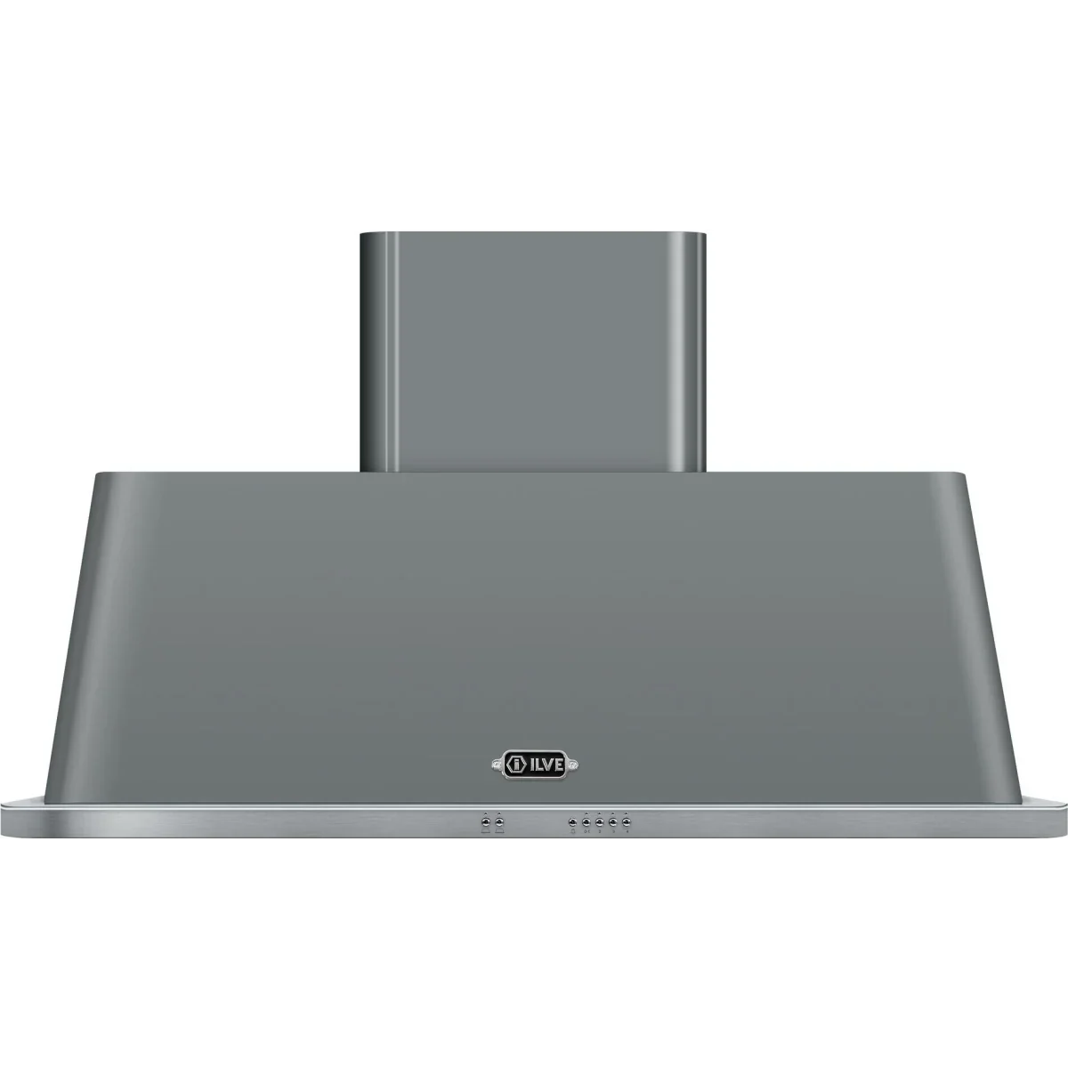 Ilve Majestic II Collection UAM120BG 48 Inch Wall Mount Range Hood with 4-Speed/600 CFM Blower, Push Button Control, Halogen Lighting and Dishwasher-Safe Mesh Filter: Blue Grey