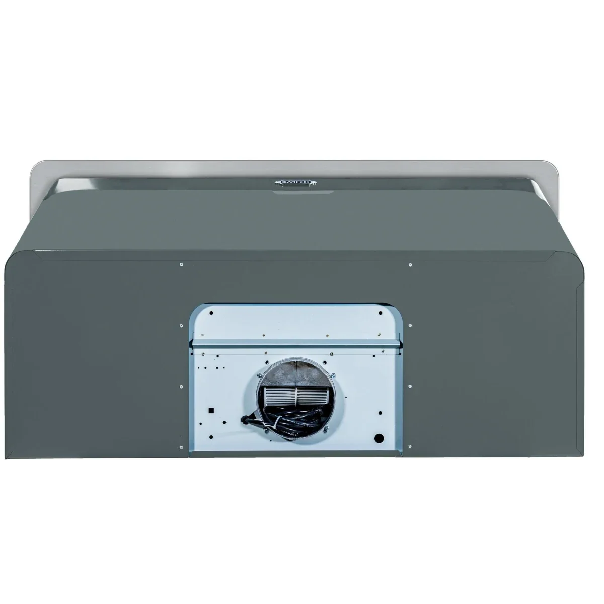 Ilve Majestic II Collection UAM120BG 48 Inch Wall Mount Range Hood with 4-Speed/600 CFM Blower, Push Button Control, Halogen Lighting and Dishwasher-Safe Mesh Filter: Blue Grey