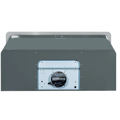 Ilve Majestic II Collection UAM120BG 48 Inch Wall Mount Range Hood with 4-Speed/600 CFM Blower, Push Button Control, Halogen Lighting and Dishwasher-Safe Mesh Filter: Blue Grey