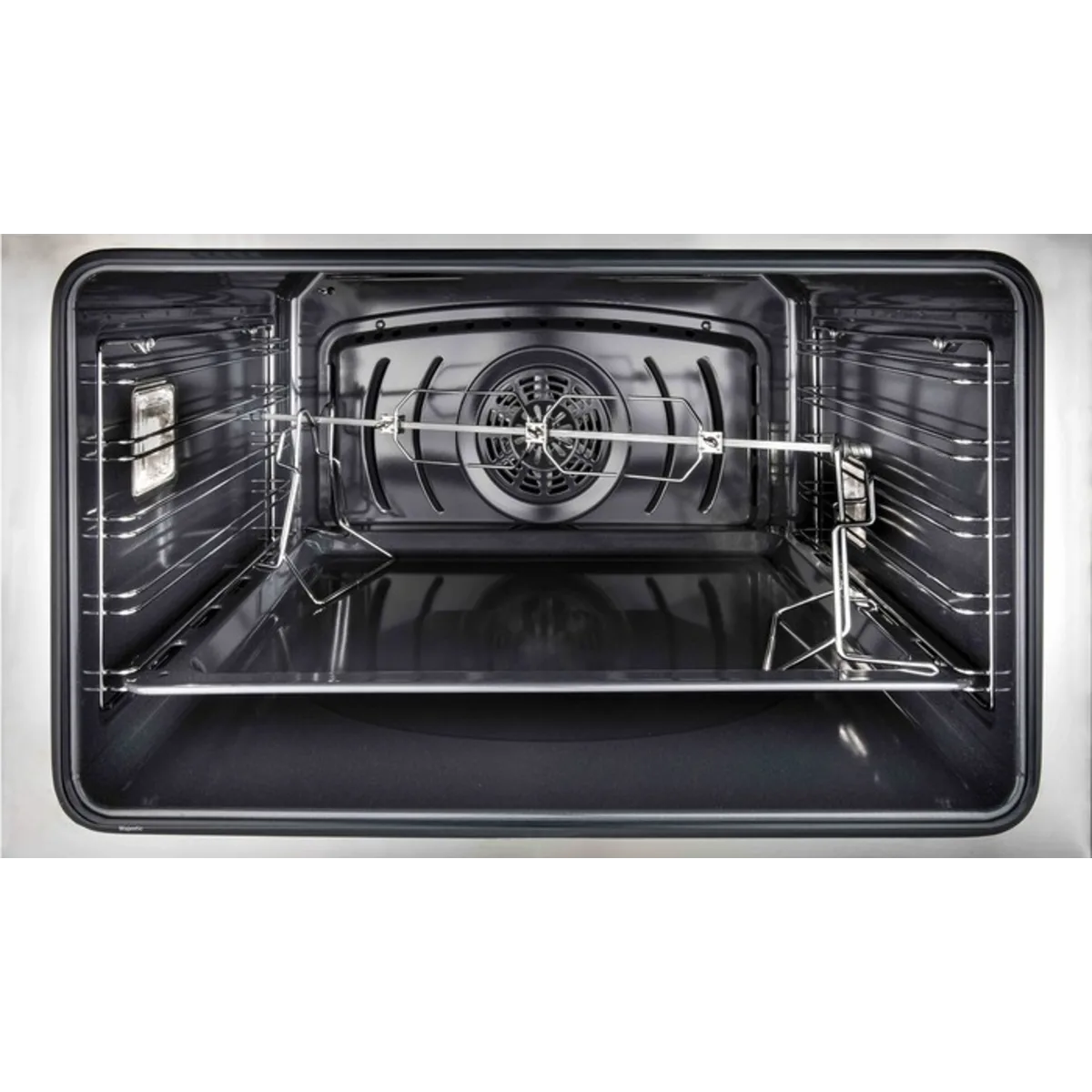 Ilve Majestic II Collection UM30DNE3SSC 30 Inch Freestanding Dual Fuel Range with 5 Sealed Burners, 4 cu. ft. Oven Capacity, Storage Drawer, and Fast Pre-heat: Stainless Steel, Chrome Trim (NG)