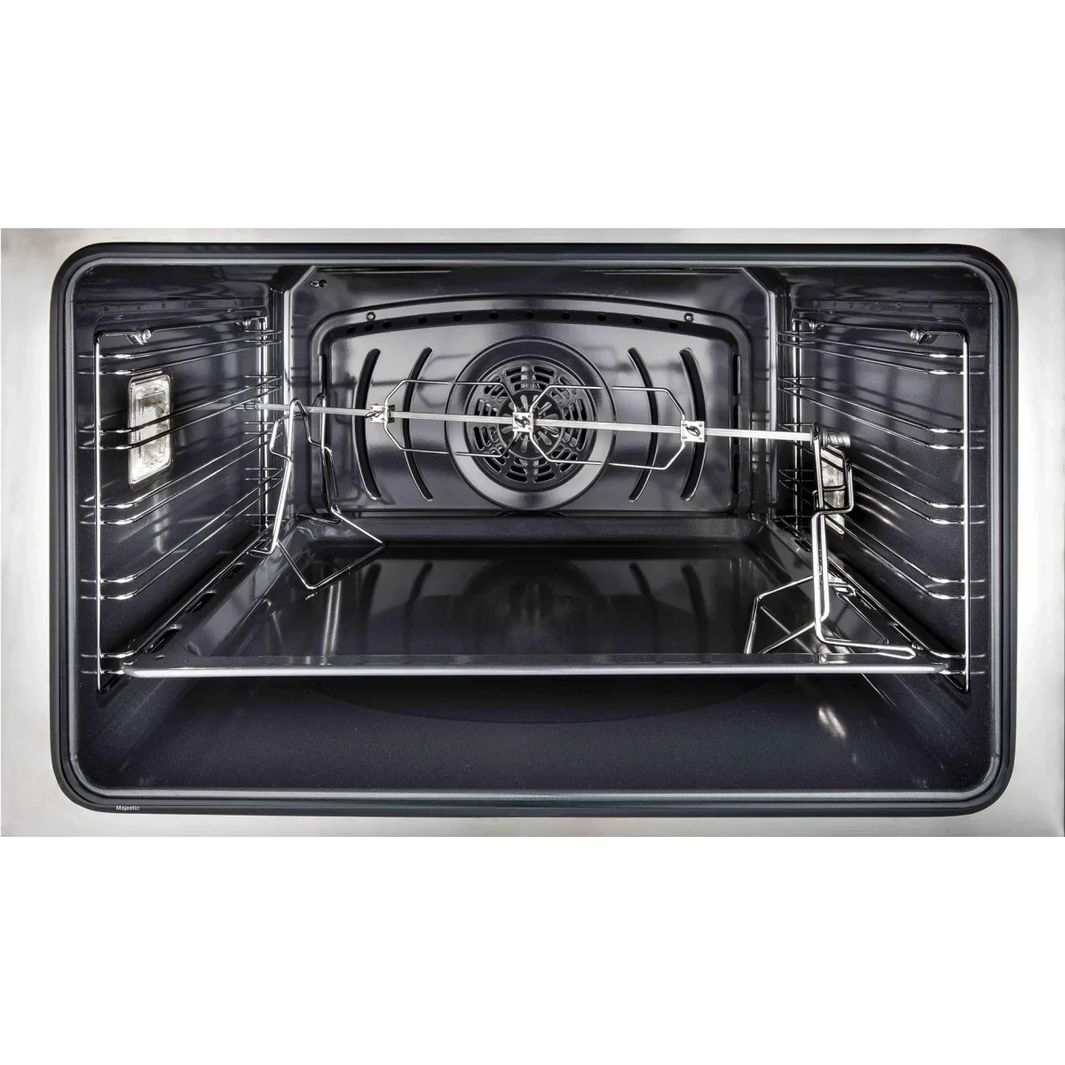 Ilve Majestic II Collection UMI09NS3WHC 36 Inch Freestanding Electric Induction Range with 5 Elements, 3.5 Cu. Ft. Capacity, Warming Drawer, Self-Clean, and Fast Pre-Heat: White, Chrome Trim